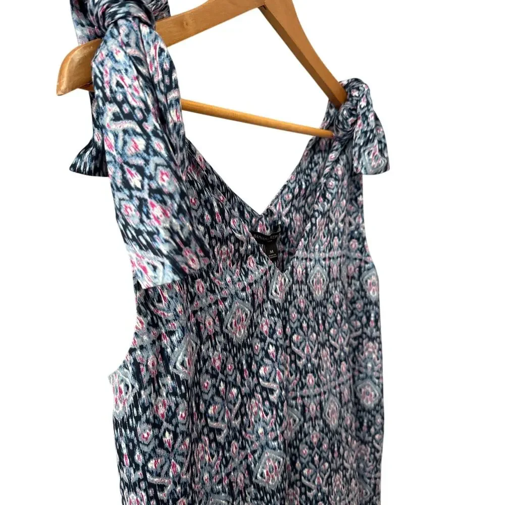 Banana Republic Tie Shoulder Tiered Midi Dress in European‎ Summer Size Medium - Picture 4 of 10